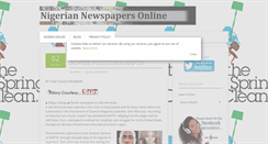 Desktop Screenshot of nigerianewspapersonline.net